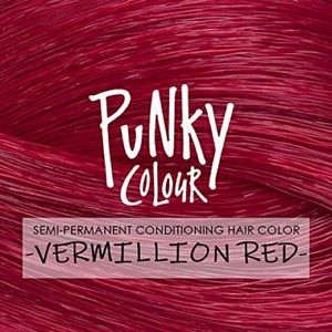Punky color  Vermillion Red Semi Permanent Conditioning Hair Color, Vegan